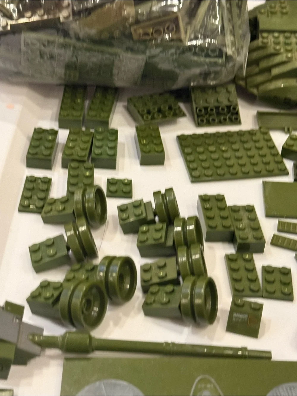 Army vehicle blocks pieces parts elements lot